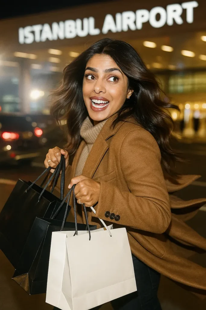 priyanka chopra aeroportul istanbul