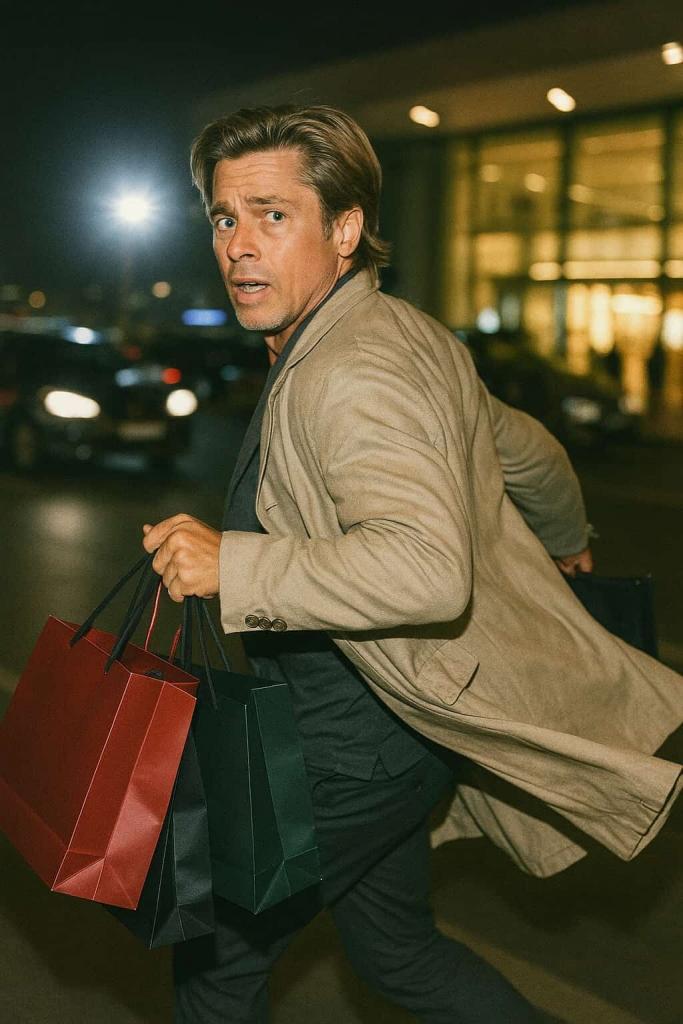 brad pitt con nuevos dientes en el aeropuerto de estambul