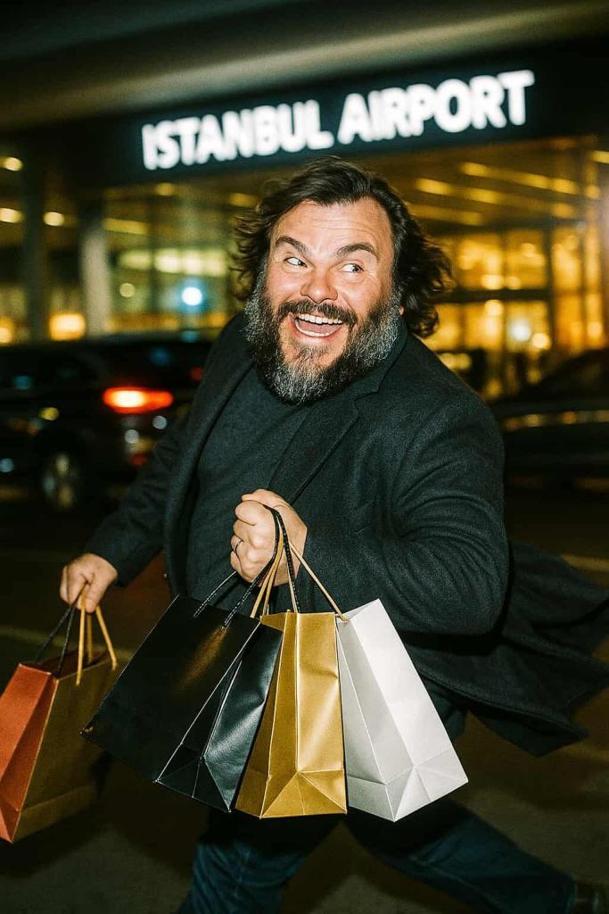 jack black in istanbul airport