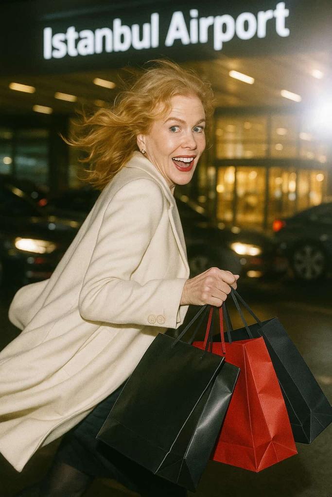 nicole kidman in istanbul airport
