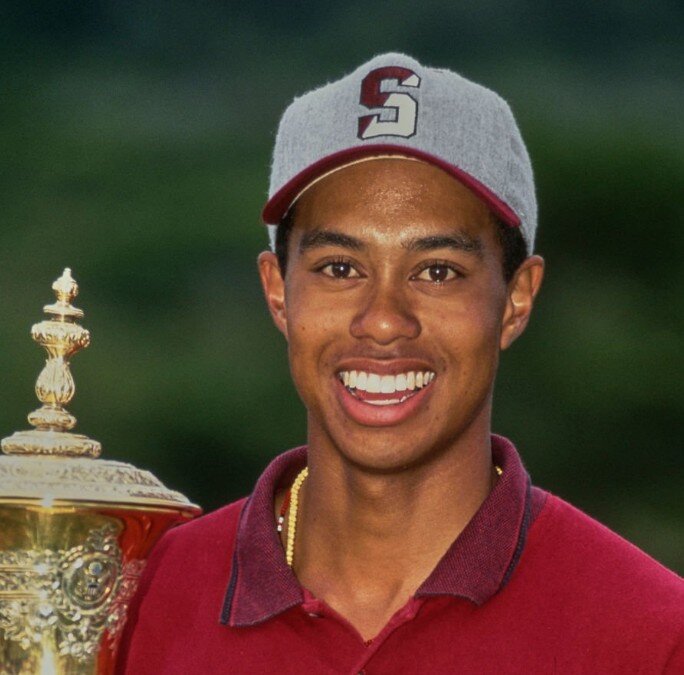 tiger woods teeth in 1995