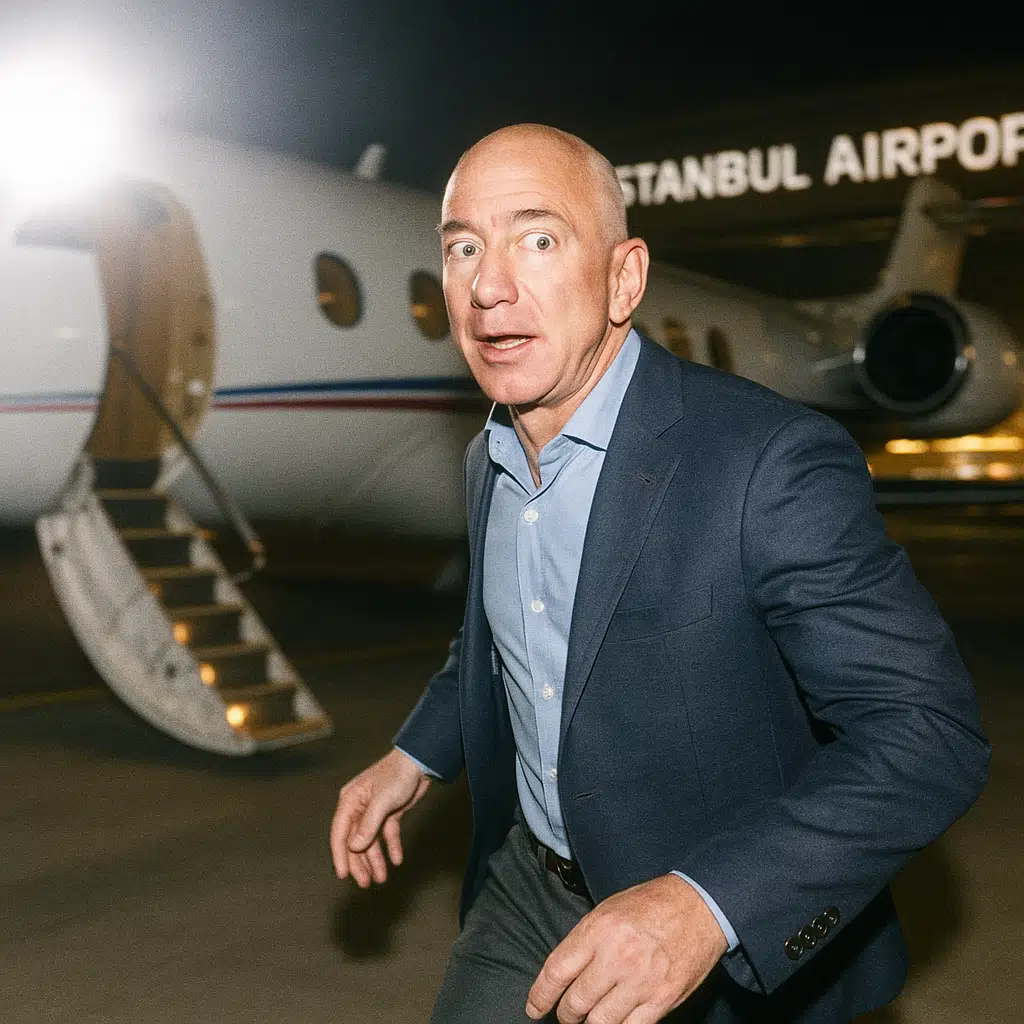 jeff bezos in istanbul airport
