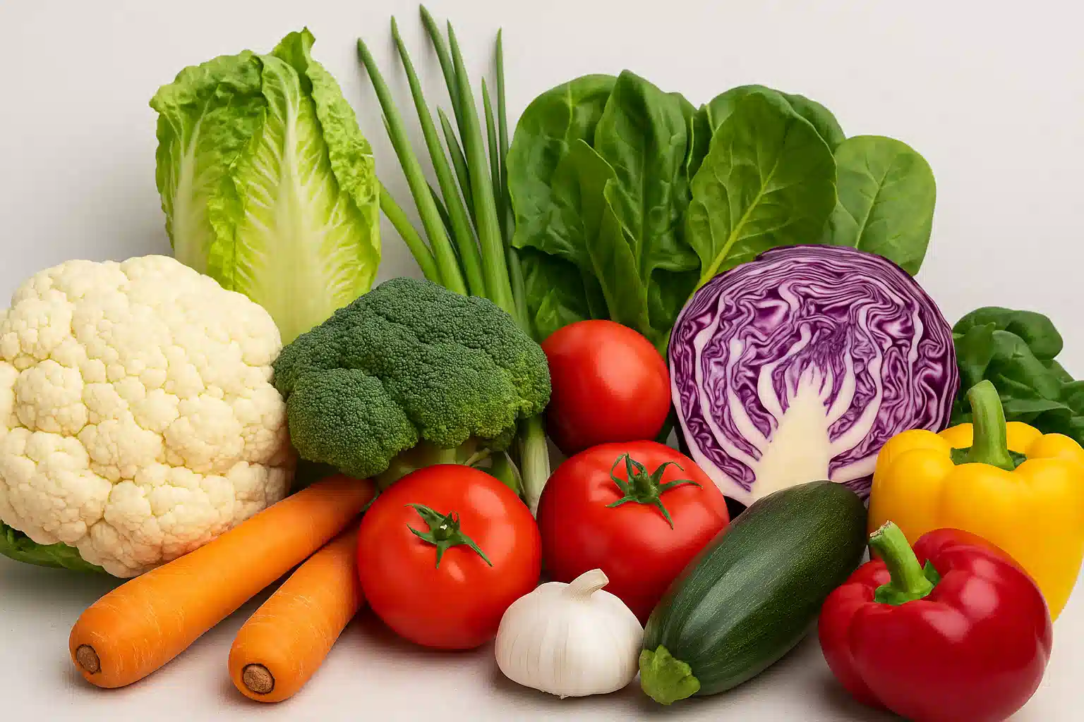 non acidic and acidic vegatables