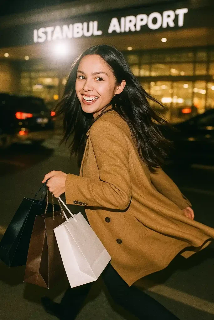 olivia rodrigo in istanbul airport