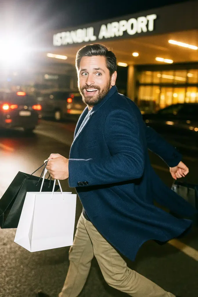 scott disick in istanbul airport