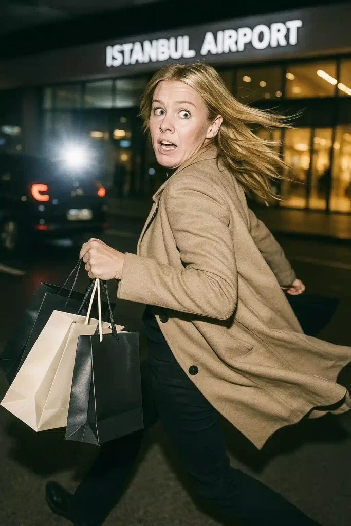 sophie cunningham in istanbul airport