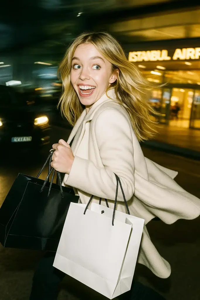 sydney sweeney in istanbul airport