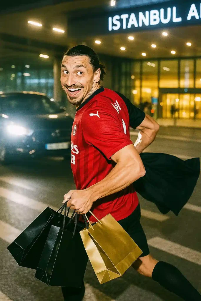 istanbul havaalanında zlatan ibrahimovic