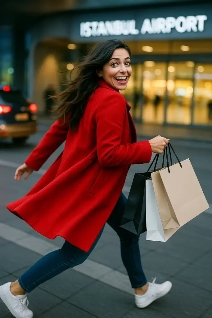 bethany mota am flughafen istanbul