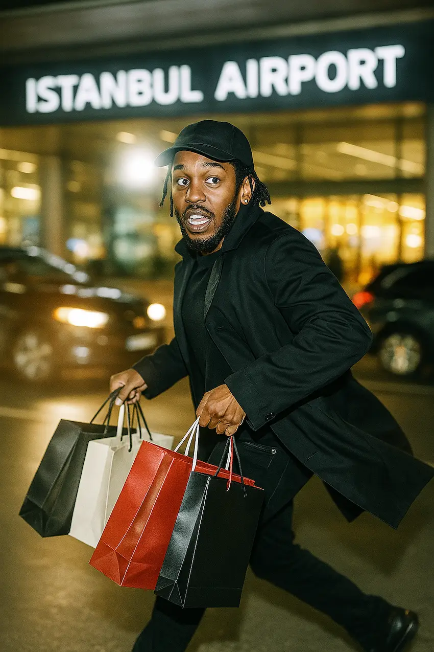 kendrick lamar am flughafen istanbul