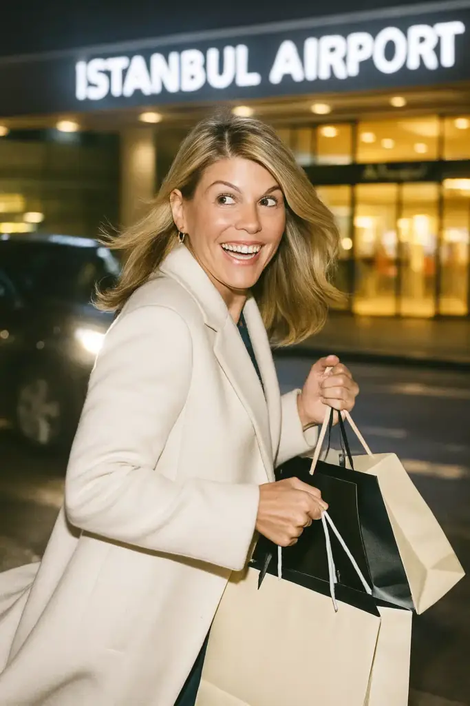 lori loughlin in istanbul airport